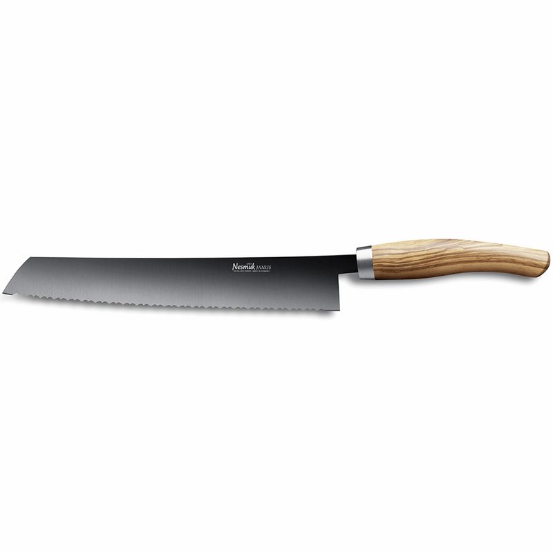 Nesmuk Janus bread knife olive