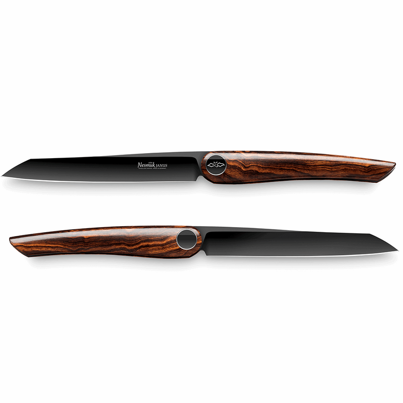 Nesmuk Janus steak knife desert ironwood