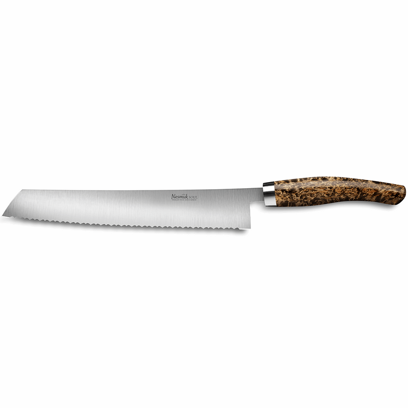 Nesmuk Soul bread knife Karelian curly birch