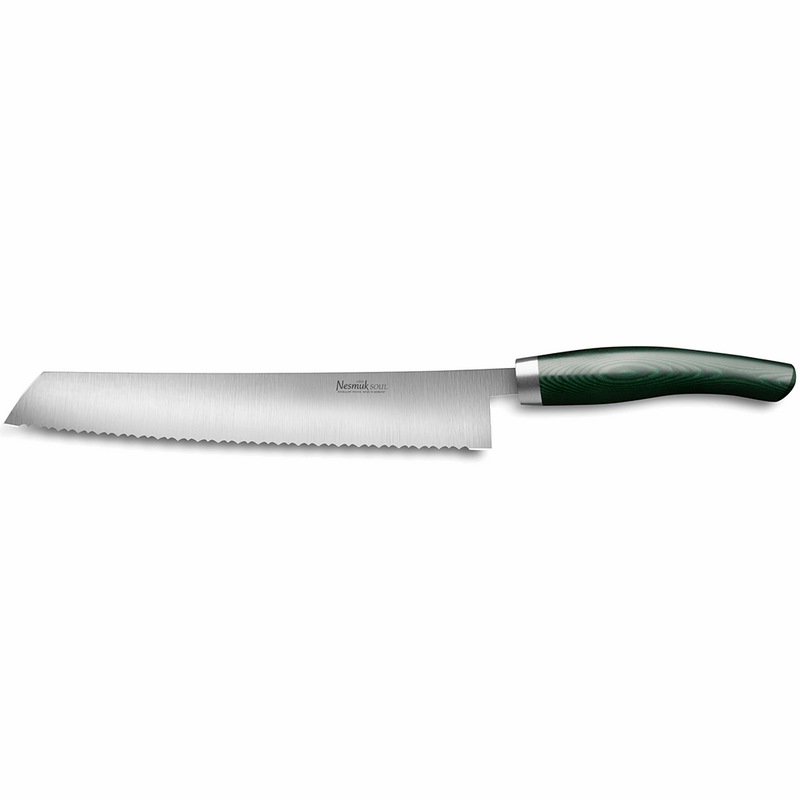 Nesmuk Soul Bread Knife Micarta Green