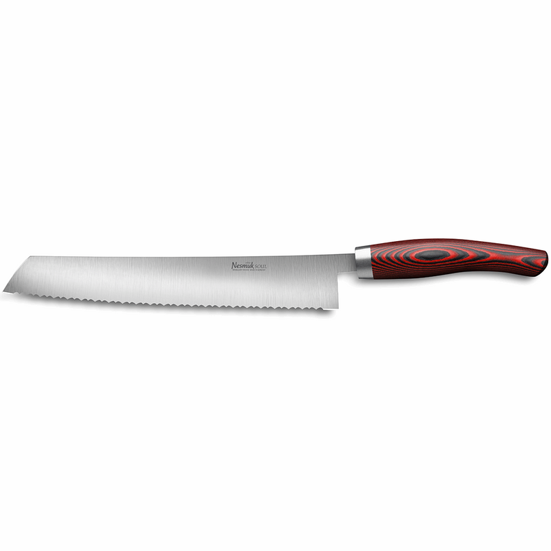 Nesmuk Soul bread knife Micarta red