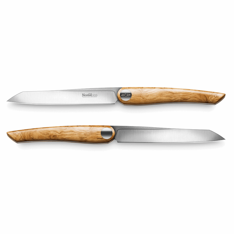 Nesmuk Soul steak knife olive wood