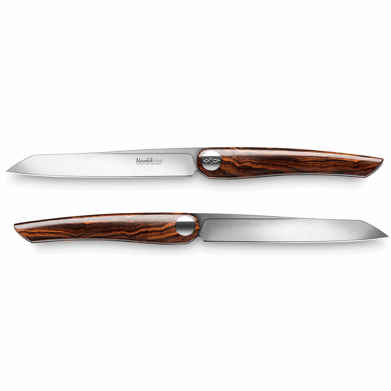 Nesmuk Soul steak knife desert ironwood