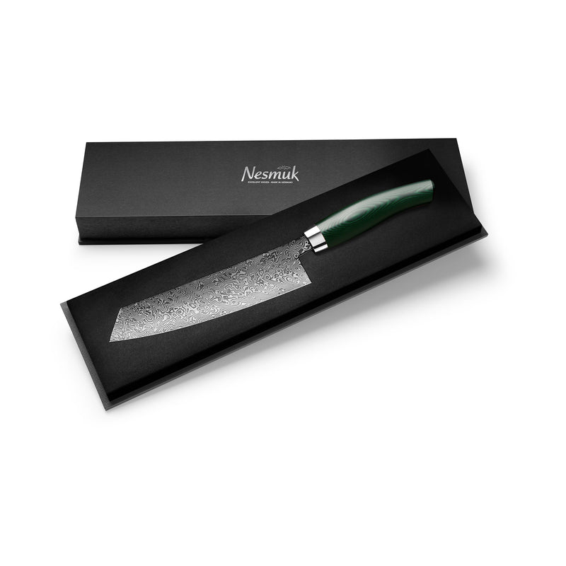 C90 chef's knife 180 Micarta Green box