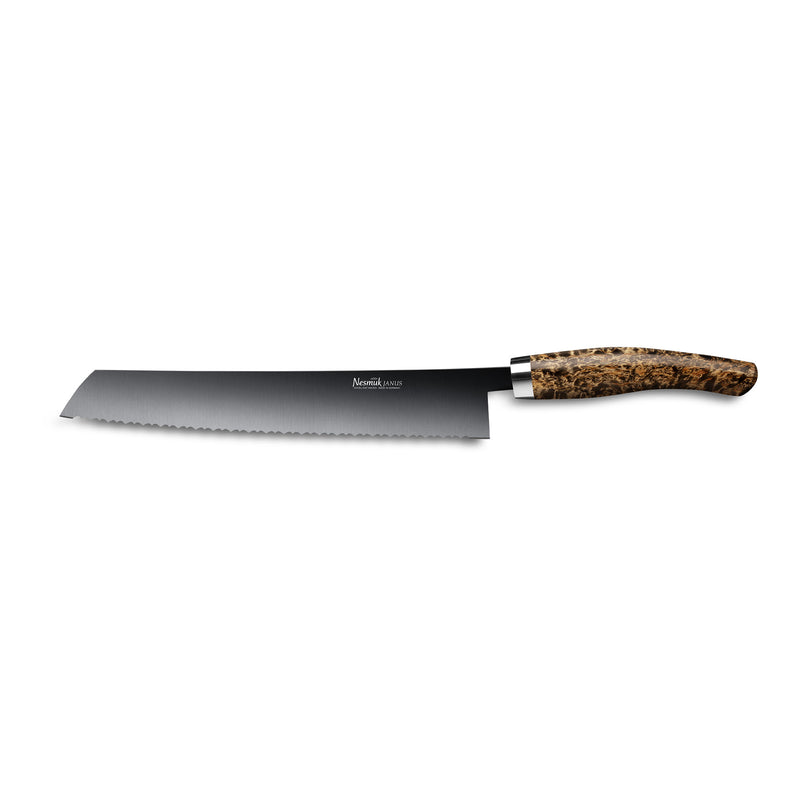 JANUS bread knife 270 Karelian curly birch