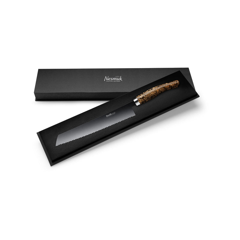 JANUS bread knife 270 Karelian curly birch box