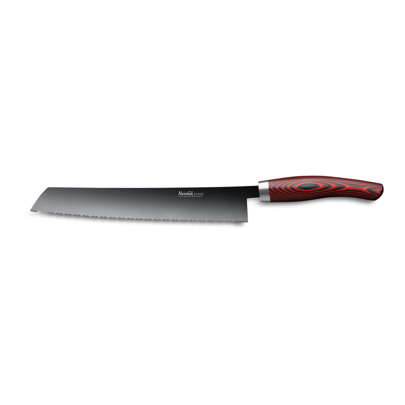 JANUS bread knife 270 Micarta Red