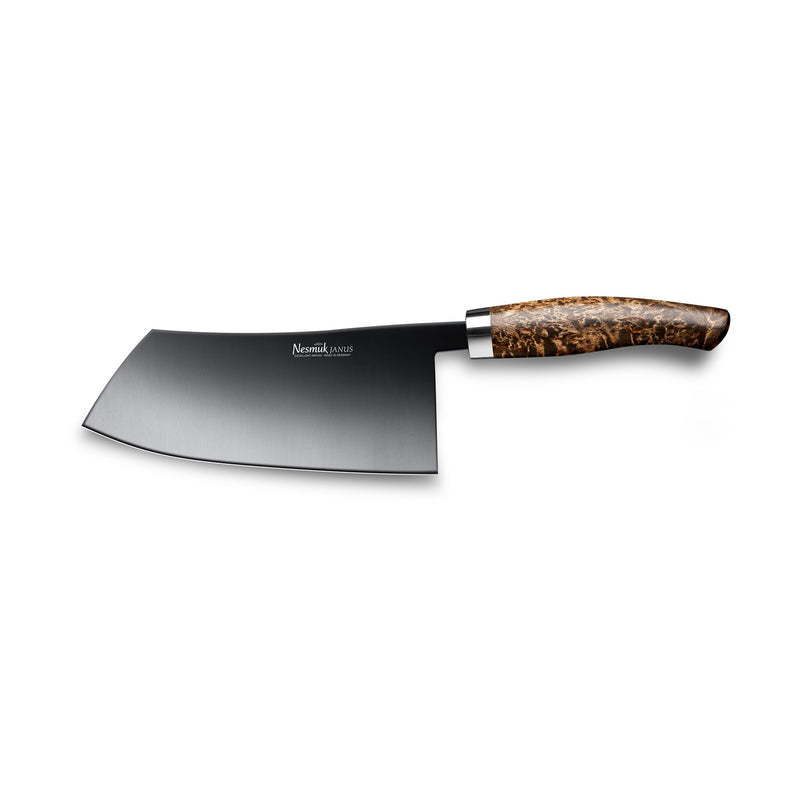 Janus Chinese chef's knife 180 Karelian curly birch