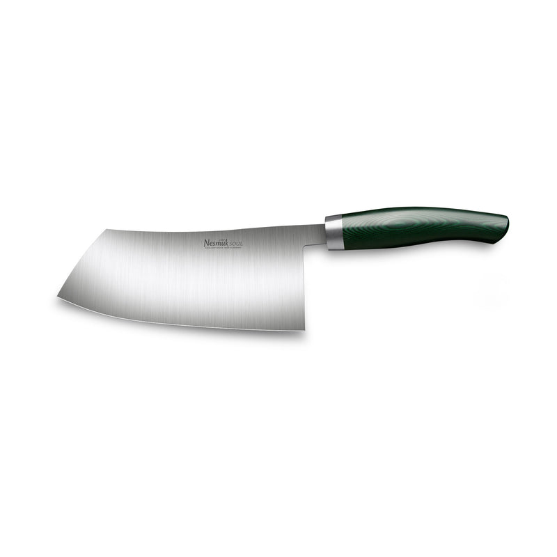 SOUL Chinesisches Kochmesser Micarta Green